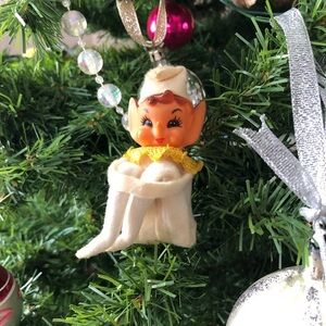 Vintage Elf Knee Hugger Christmas Decor